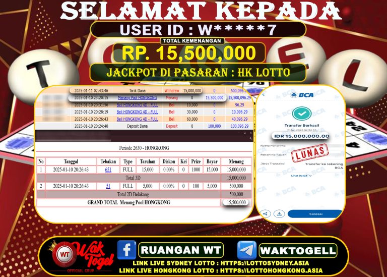 BUKTI PEMBAYARAN HONGKONG LOTTO WAKTOGEL