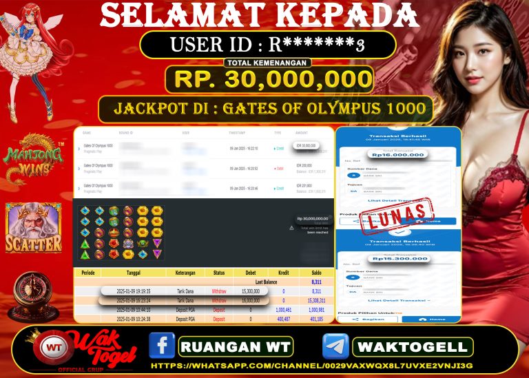 BUKTI PEMBAYARAN SLOT WAKTOGEL