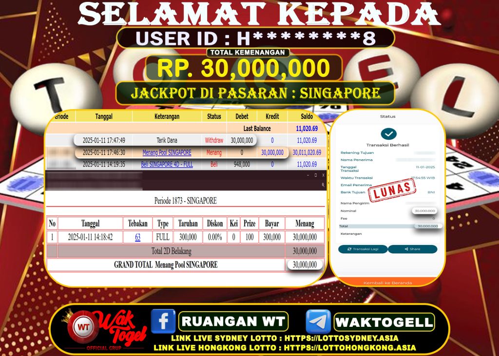 BUKTI PEMBAYARAN SINGAPORE WAKTOGEL