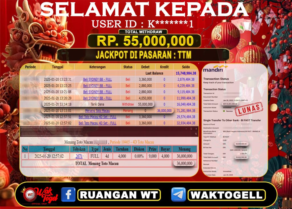 BUKTI PEMBAYARAN TOTO MACAU 4D WAKTOGEL