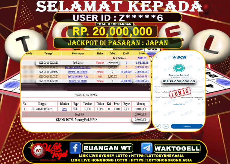 BUKTI PEMBAYARAN JAPAN WAKTOGEL